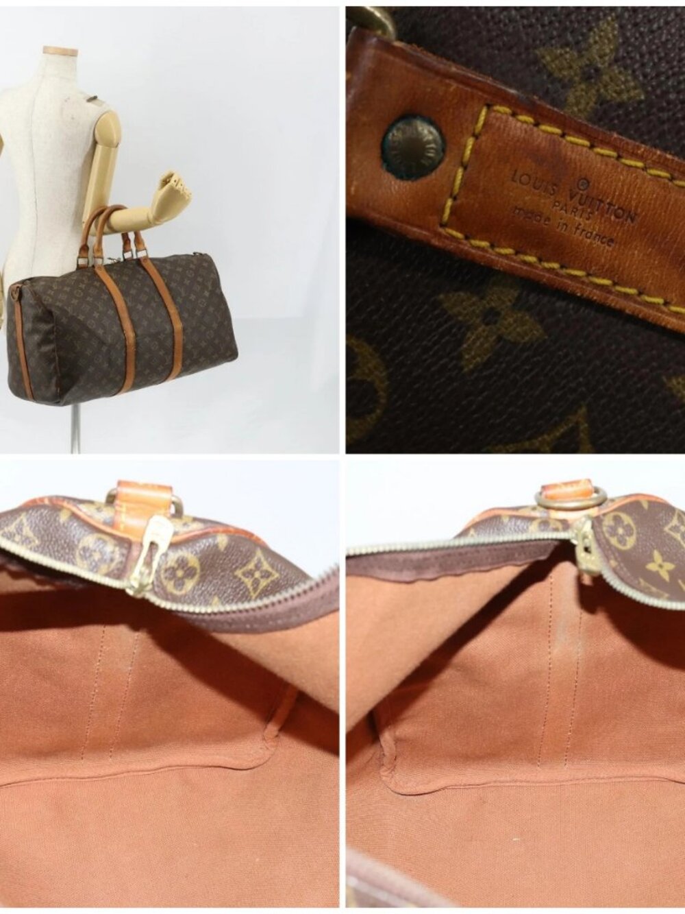 LOUIS VUITTON Monogram Keepall Bandouliere 50 Boston Bag M41416 LV Auth 149416 - Picture 16 of 16